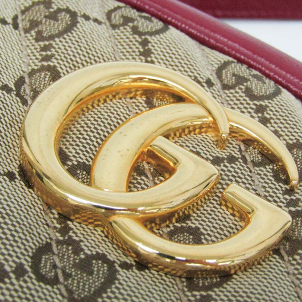 GUCCI Authentic Cream Leather GG Marmont Shoulder Bag - Picture 10 of 16